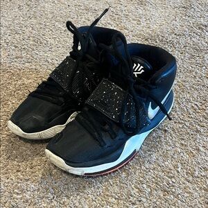 Nike Kids Kyrie Irving 6 Black and White Sneakers